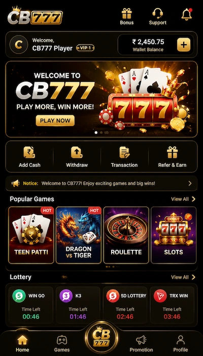 cb777 game dashboard image